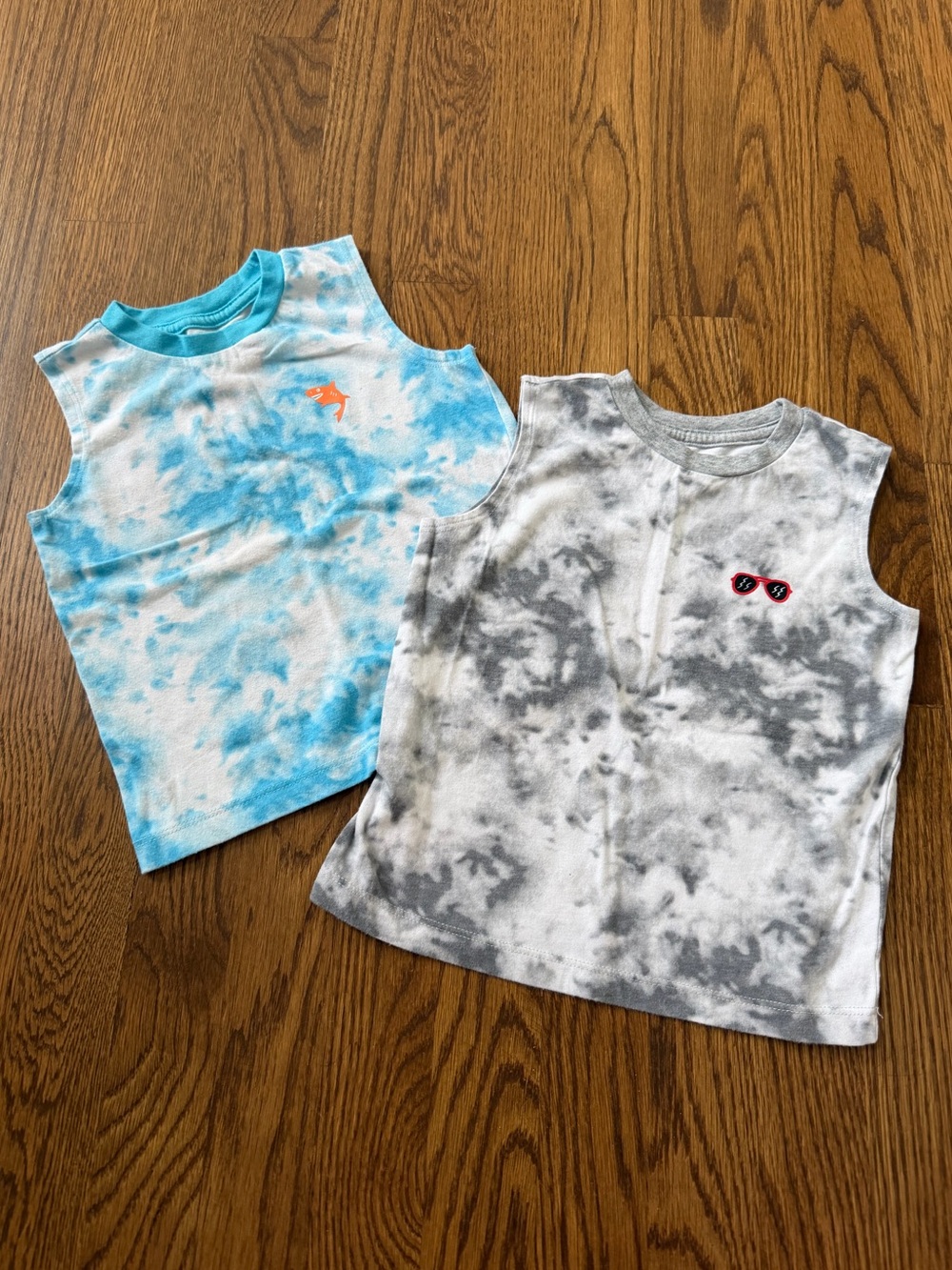 Okie Dokie Tie-Dye Sleeveless Tank Top Bundle, size 2T